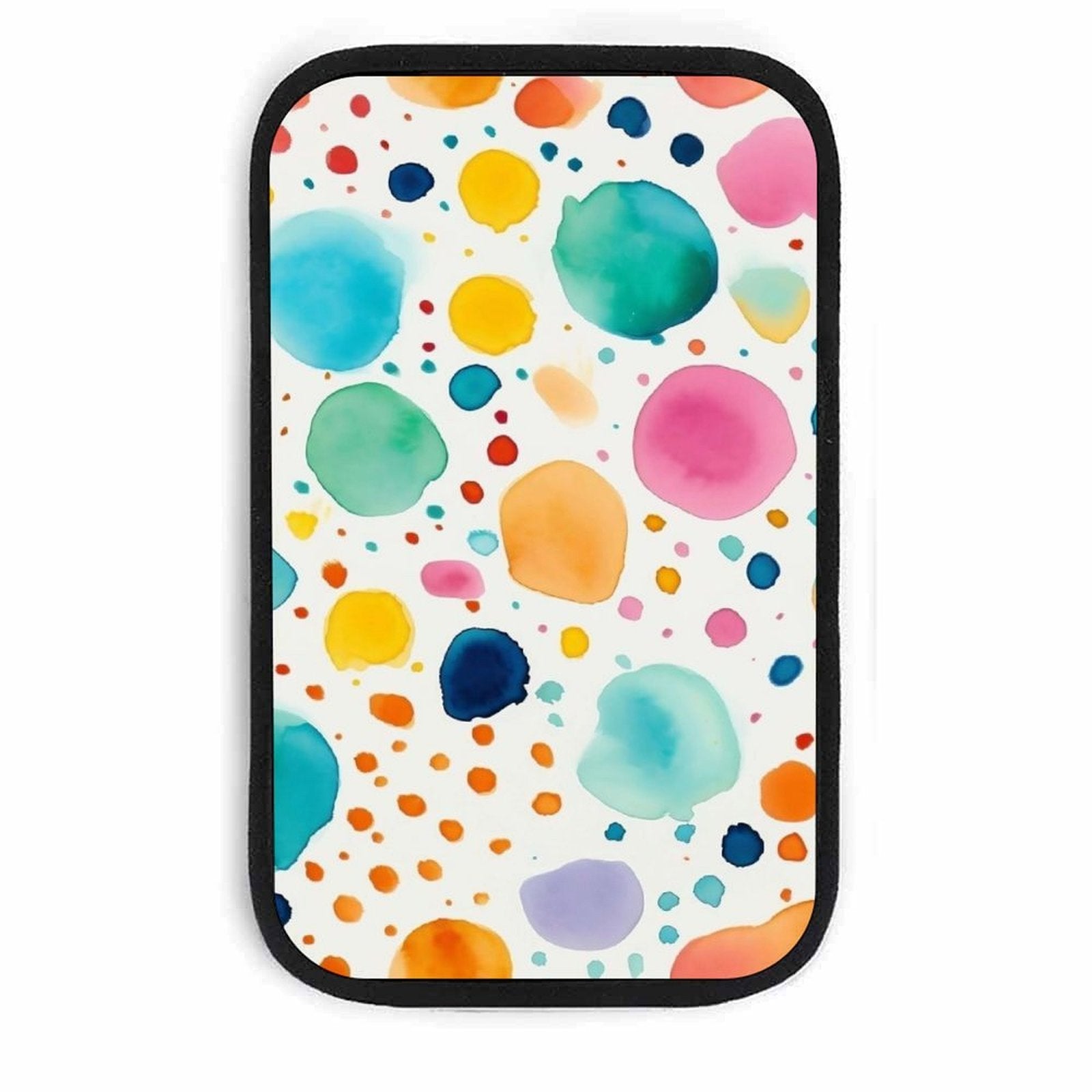 Watercolor Dot Car Seat Belt Pad – Soft Shoulder Strap Cover, 32x19cm Universal Seatbelt Cushion with Artistic Splash Design
