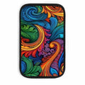 Vibrant Swirl Art Car Armrest Cushion – Colorful Console Pad