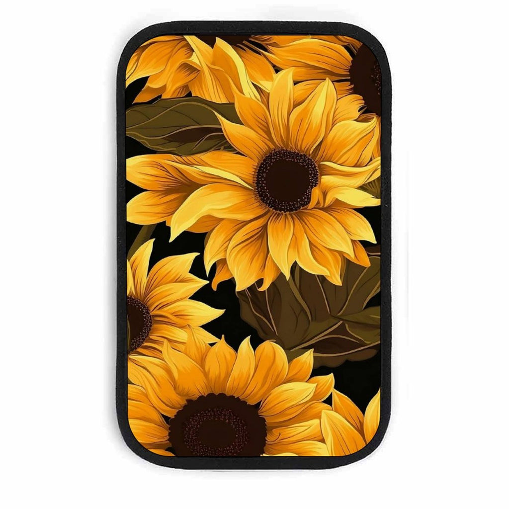 Sunflower Car Seat Belt Pad – Soft Shoulder Strap Cover, 32x19cm Universal Seatbelt Cushion with Floral Summer Design