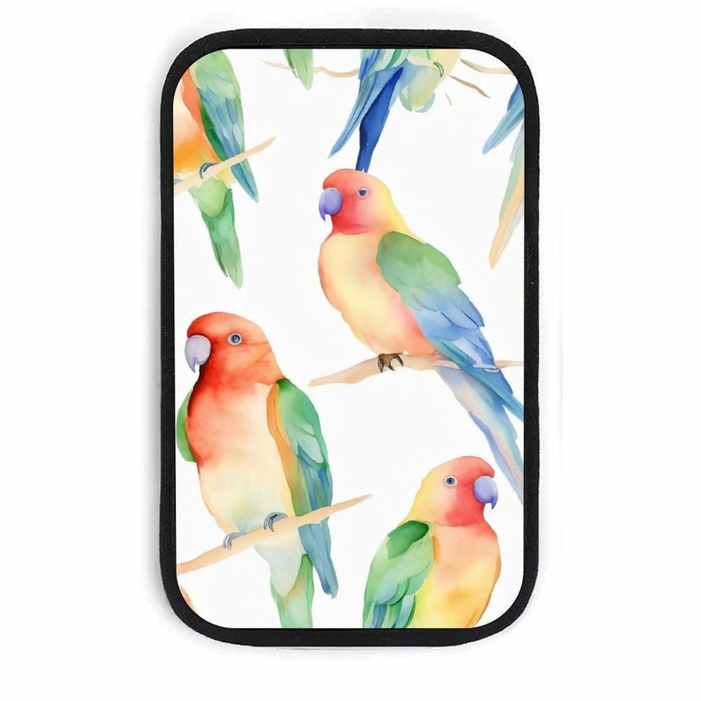 Tropical Parrot Car Seat Gap Organizer, Anti-Slip Storage Pocket 32x19cm