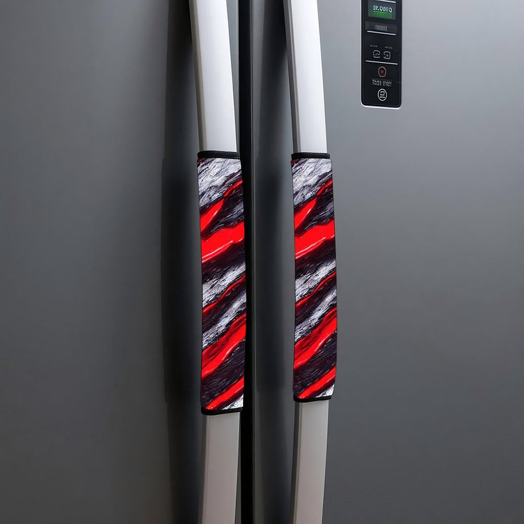 Universal Seat Belt Pad, Soft Shoulder Strap Cover Cushion, Red & Black Racing Stripe Pattern, Comfort Protector for Car Seatbelt, Truck SUV