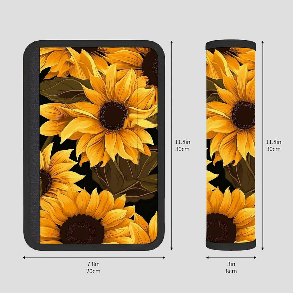 Sunflower Handle Protector Pad, Soft Velcro Refrigerator Handle Cover, Anti-Slip Washable Handle Wrap for Fridge, Seat Belt, Door Handle  Temu产品描述（英文）
