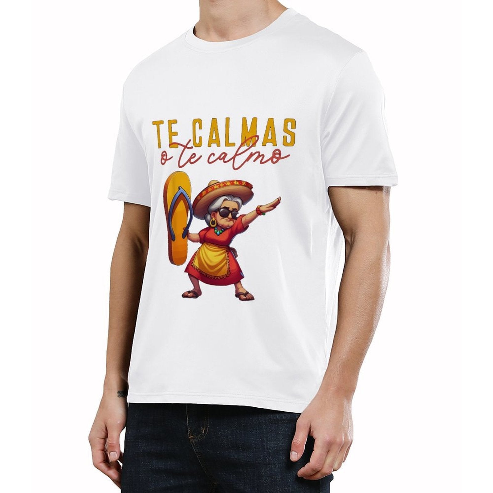 Men’s Funny Graphic T-Shirt, Cartoon Character Print Tee, Casual Short Sleeve Crewneck Top, Soft Breathable Streetwear Summer Shirt