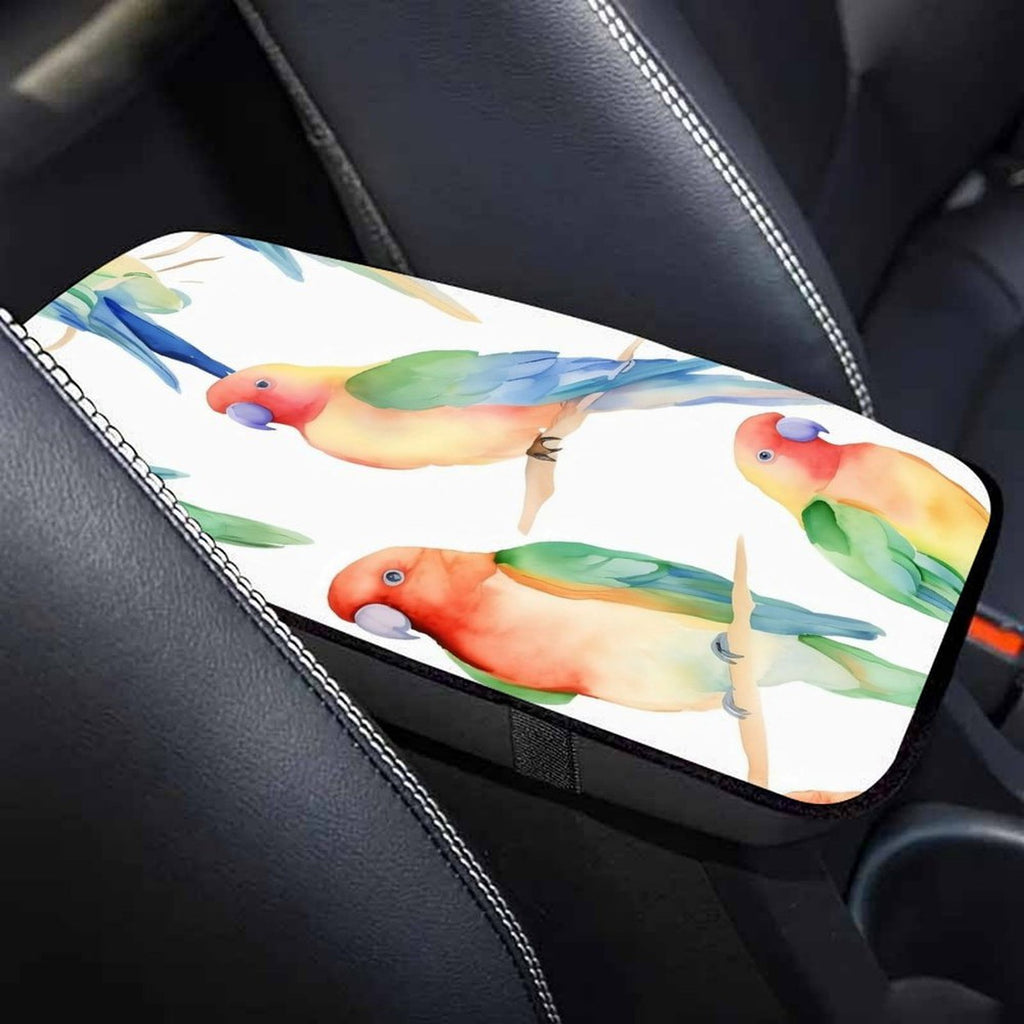 Tropical Parrot Car Seat Gap Organizer, Anti-Slip Storage Pocket 32x19cm