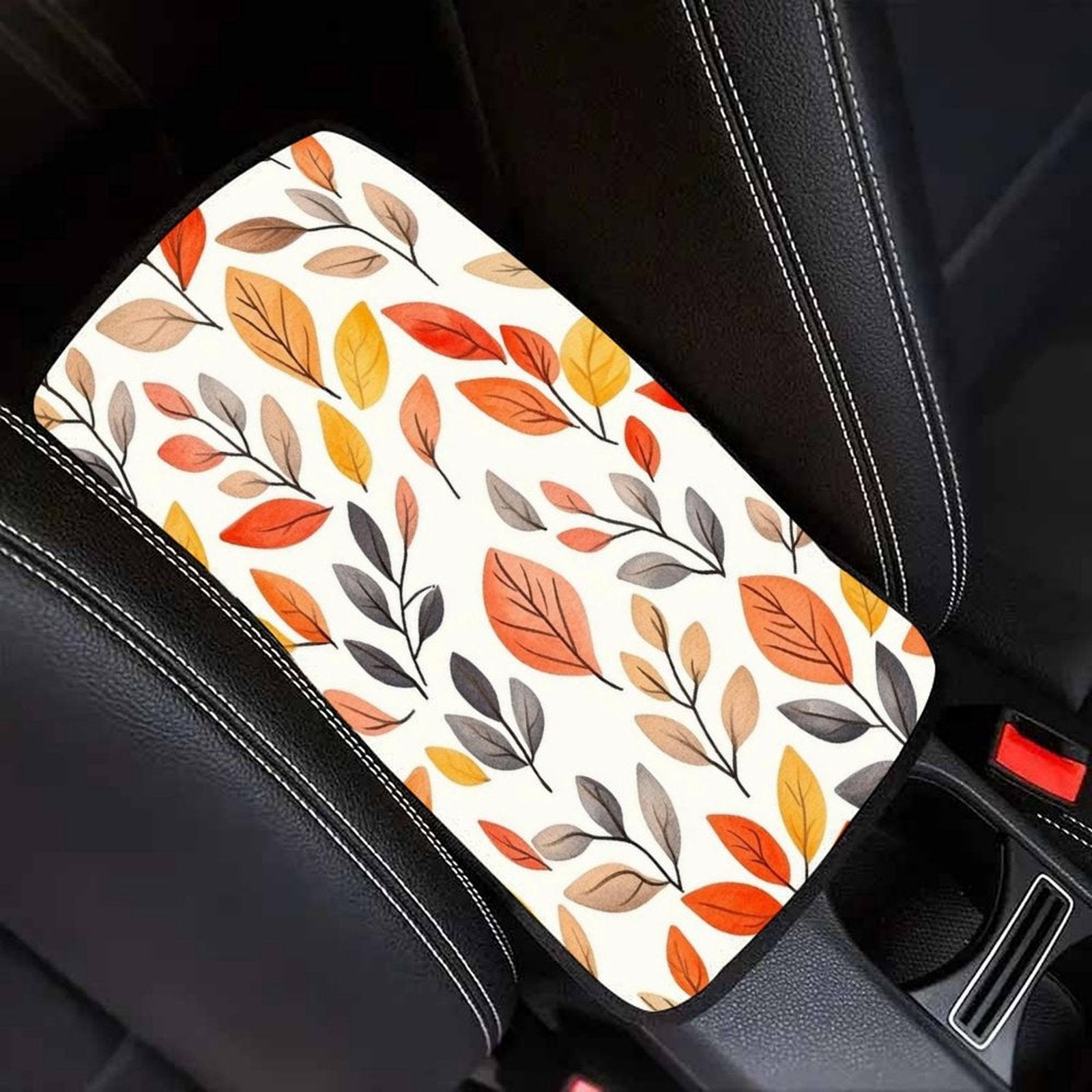 Autumn Leaf Car Seat Gap Organizer, Anti-Slip Storage Pocket 32x19cm
