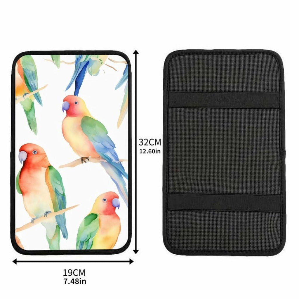 Tropical Parrot Car Seat Gap Organizer, Anti-Slip Storage Pocket 32x19cm