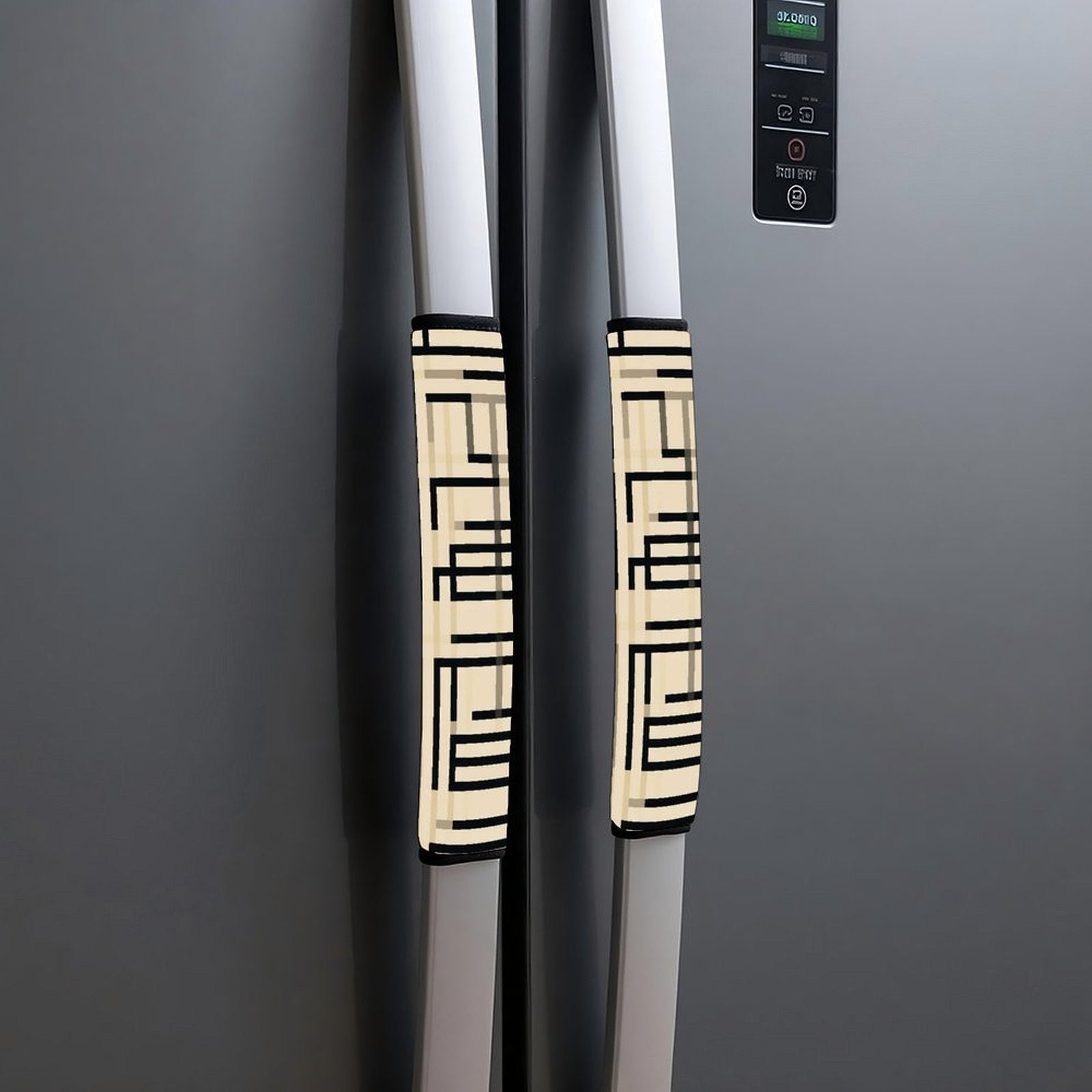 Seat Belt Shoulder Pad Cover, Soft Strap Cushion, Yellow Black Abstract Geometric Pattern, Universal Seatbelt Protector